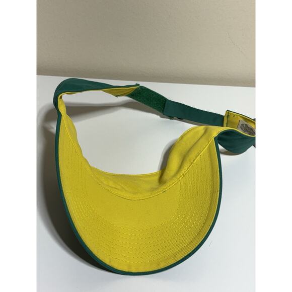 Vintage Nike Air Visor Hat Cap Embroidered Hat Green Yellow Pickleball Running - Picture 4 of 4